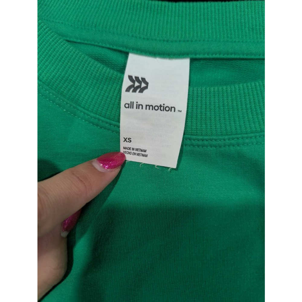 EUC All In Motion Green Long Sleeve Sweatshirt XS - Picture 2 of 4